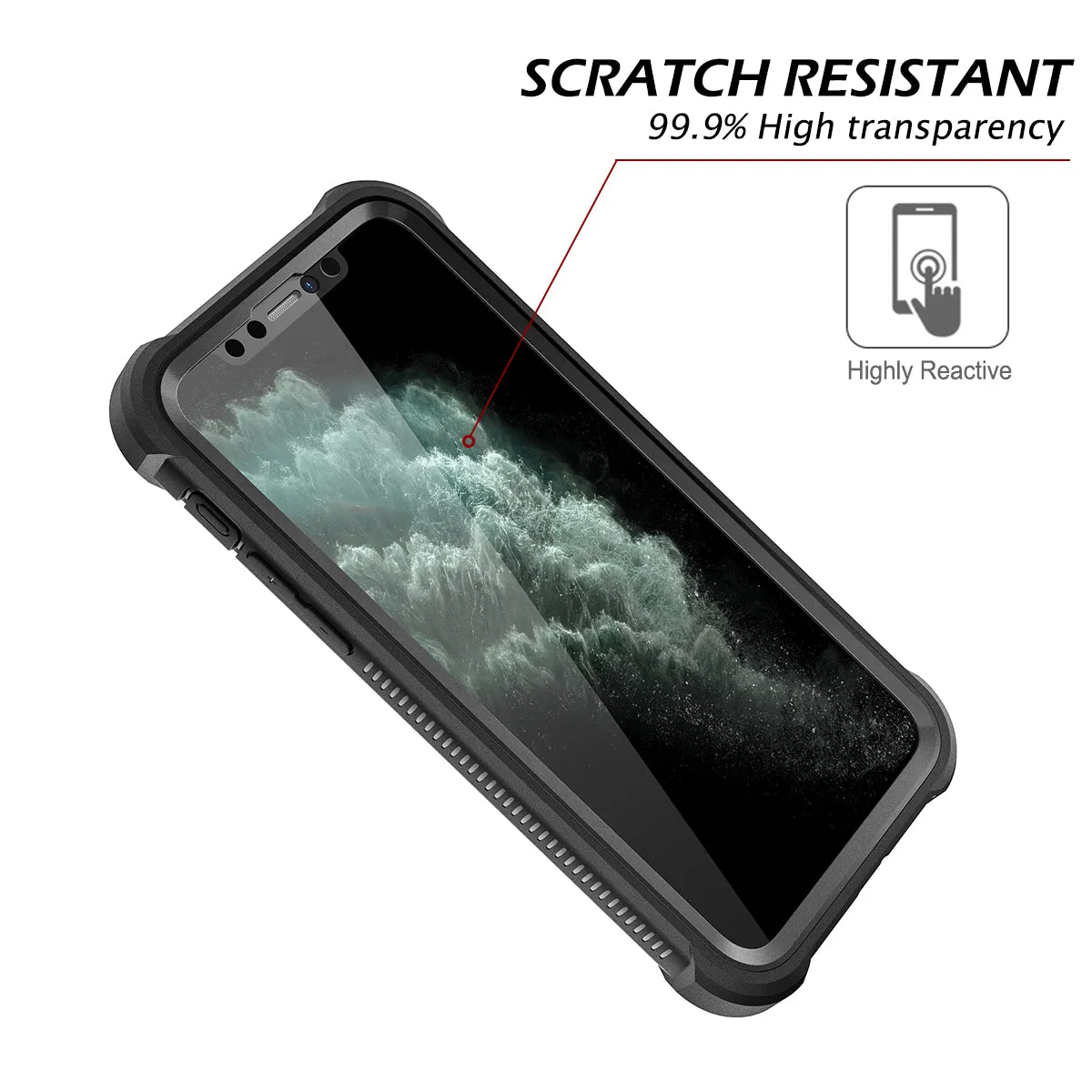 Dexnor iPhone 11 Pro cover telefono nero antiurto