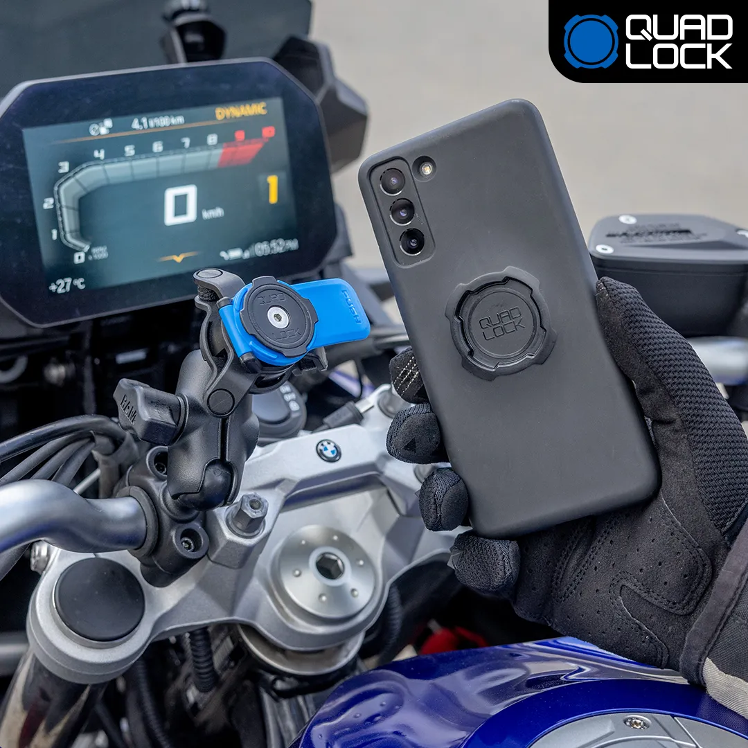 Quad Lock Kit Moto Sfera 1" Custodia Galaxy Antiurto