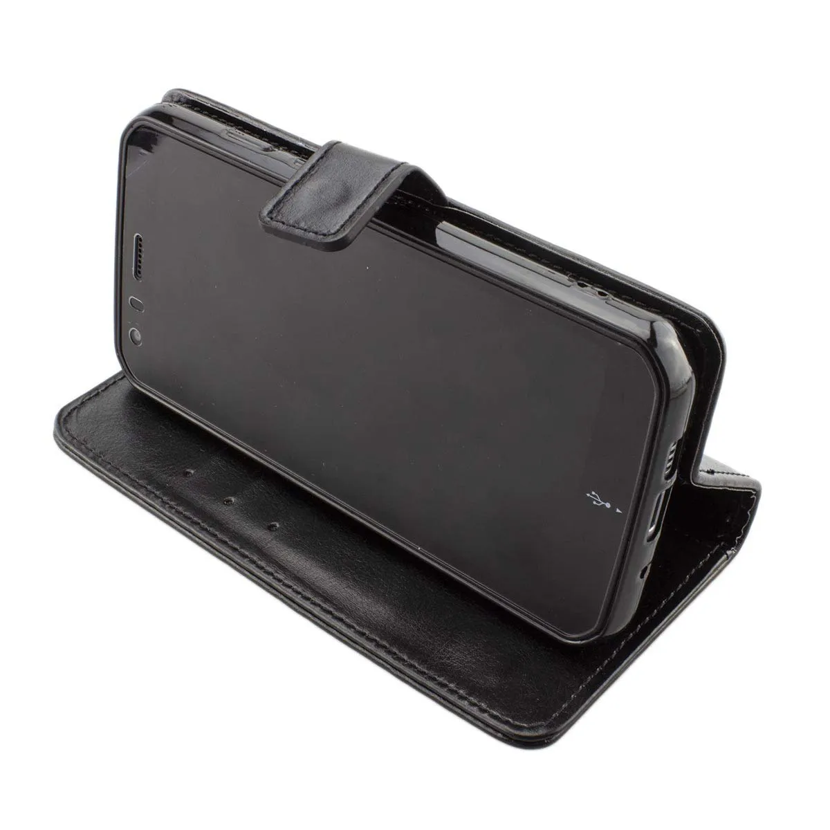 caseroxx Cat S62/S62 Pro custodia libro pelle nero