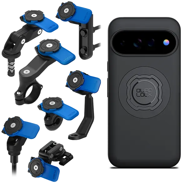 Quad Lock Kit Moto Supporto Manubrio Custodia Pixel antiurto