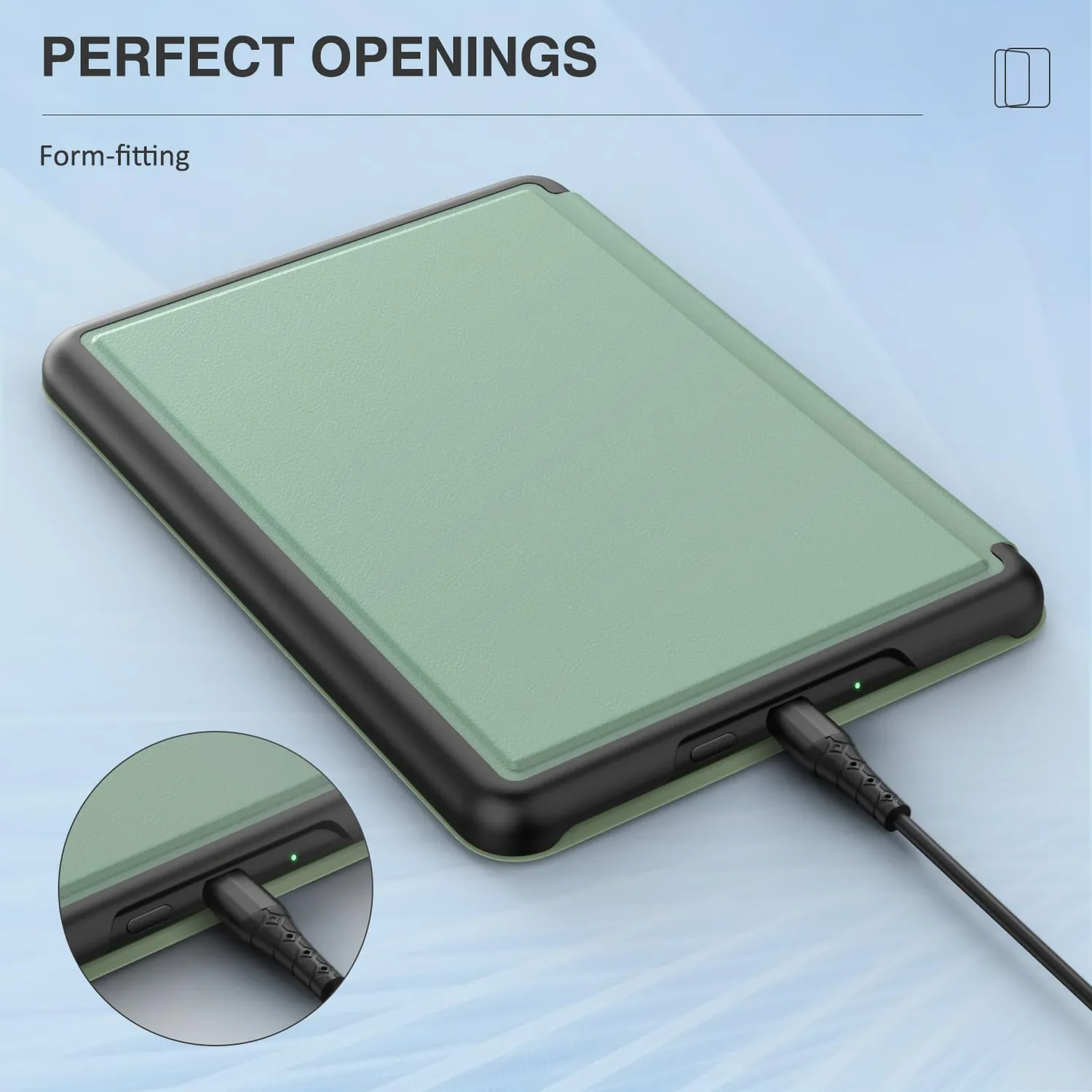 MoKo Kindle Paperwhite 12ª Gen Custodia 7" Verde Agave magnetica