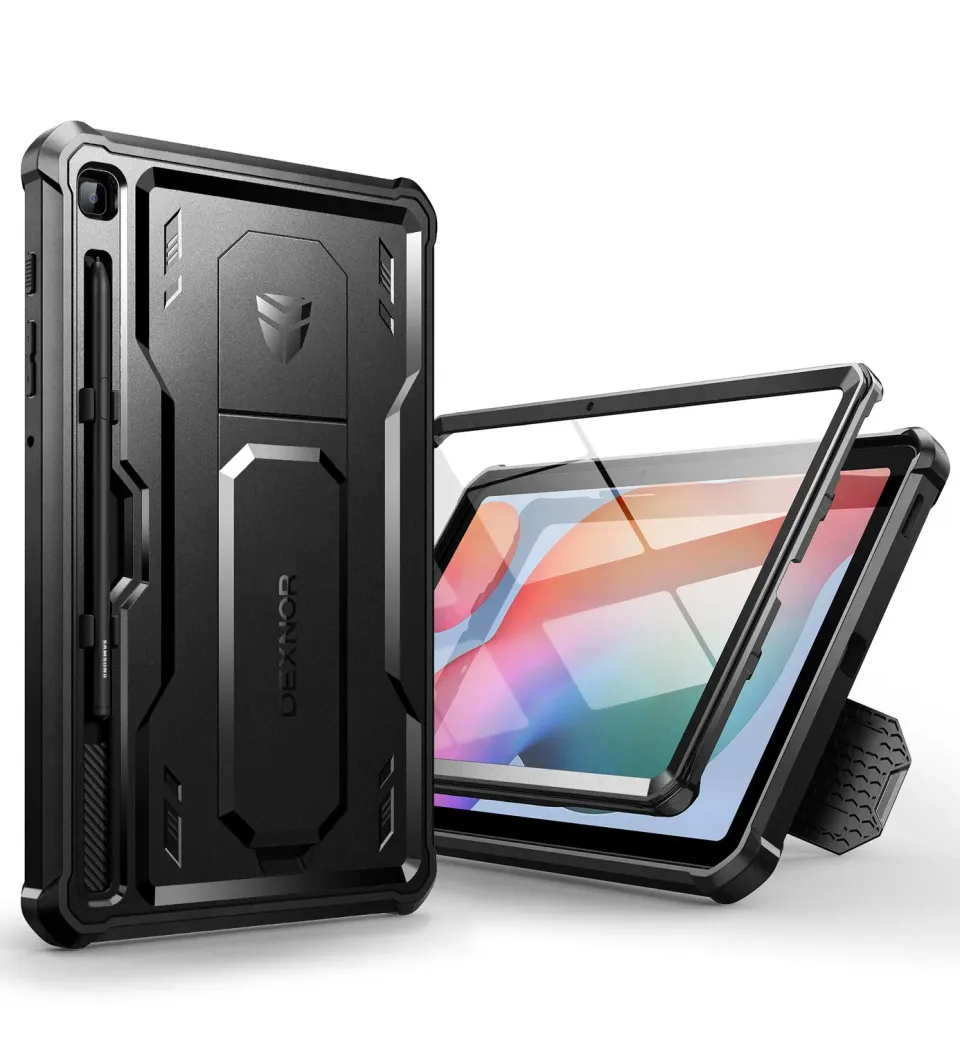 Dexnor Galaxy Tab S6 Lite custodia nera antiurto