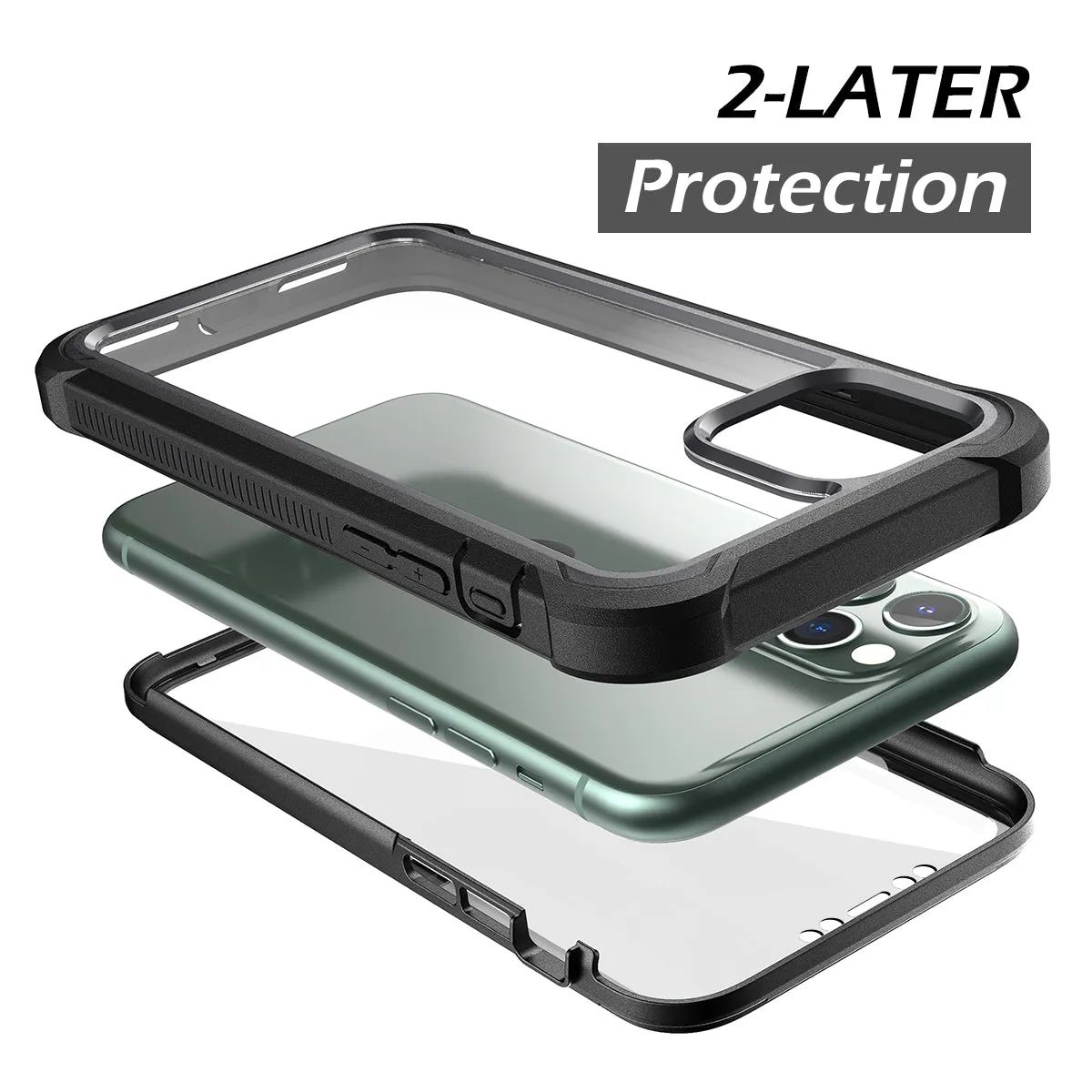 Dexnor iPhone 11 Pro cover telefono nero antiurto