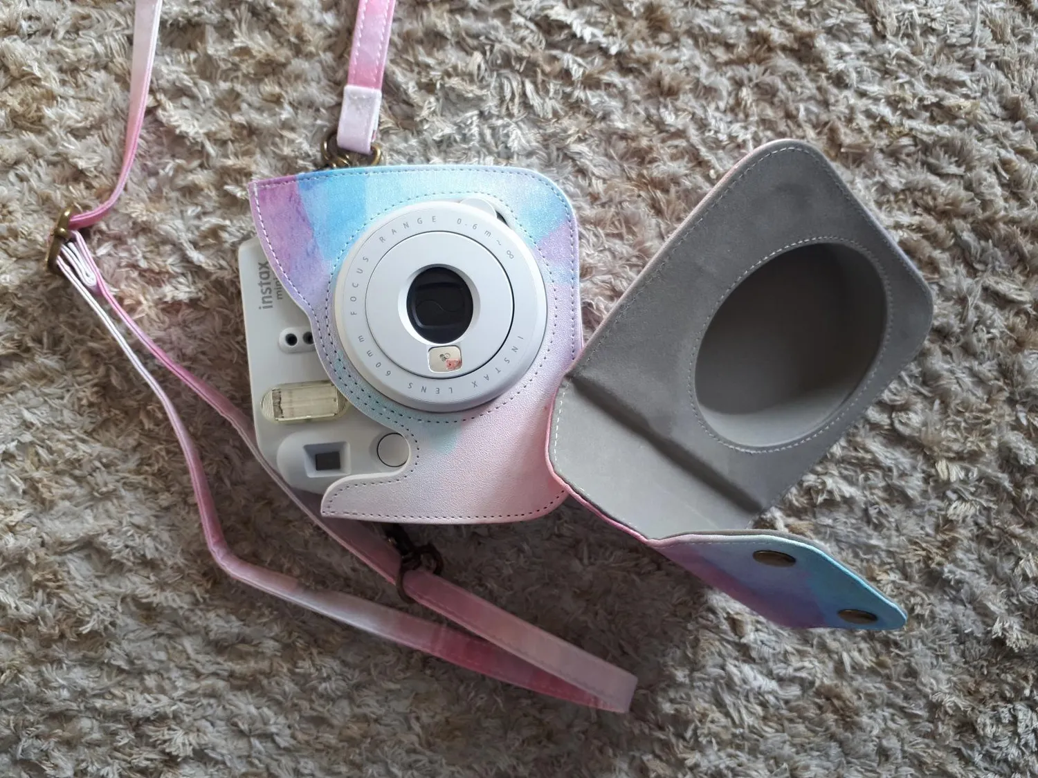 MoKo custodia fotocamera Fujifilm Instax Mini 8/9 PU tracolla