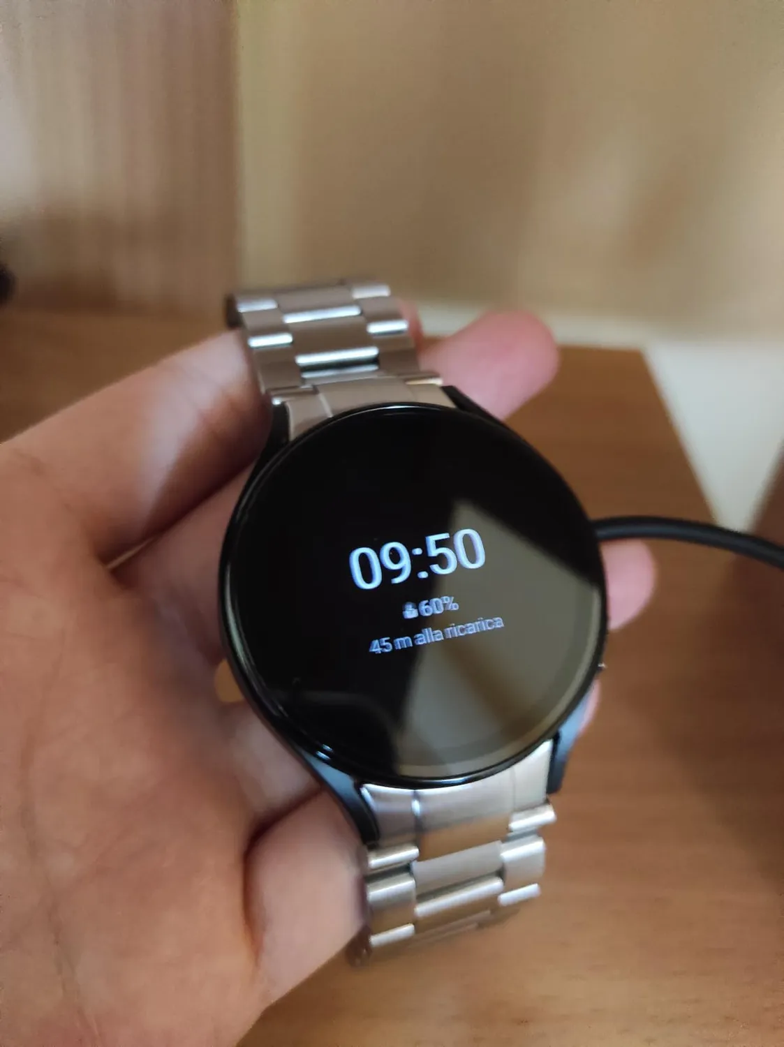 MoKo Cinturino Galaxy Watch Nero Metallo Acciaio
