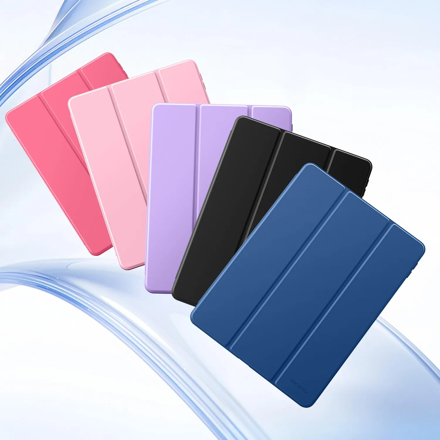 MoKo iPad 10,2 7/8/9 Gen cover blu marino stand