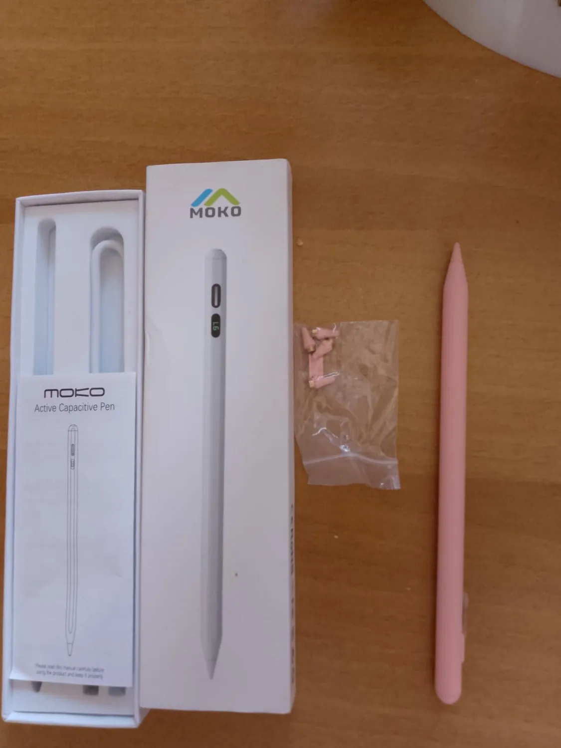 MoKo Penna Stilo Touch Display Bianco 4 Punte