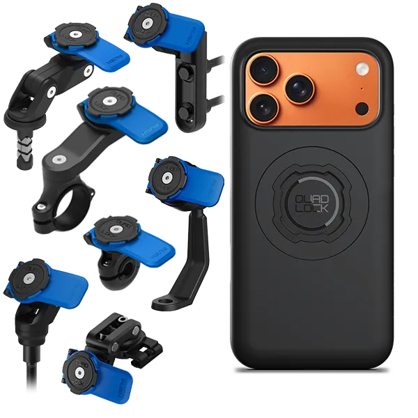 Quad Lock Kit Moto Supporto iPhone + Custodia Antiurto