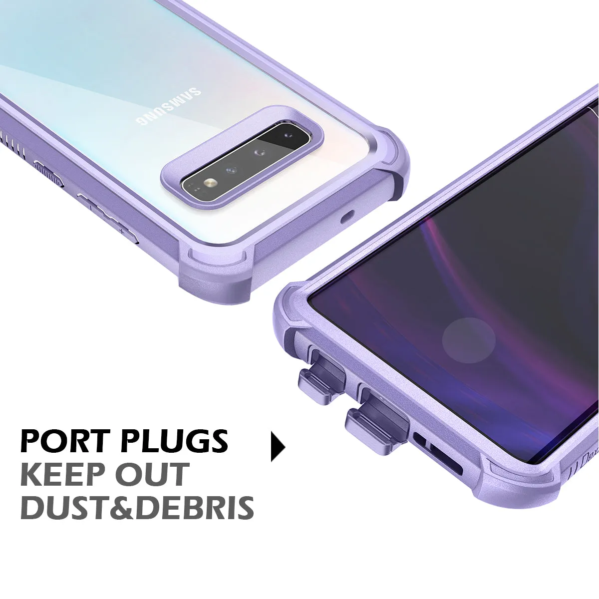 Dexnor Cover Samsung Galaxy S10 6.1 Viola con Pellicola