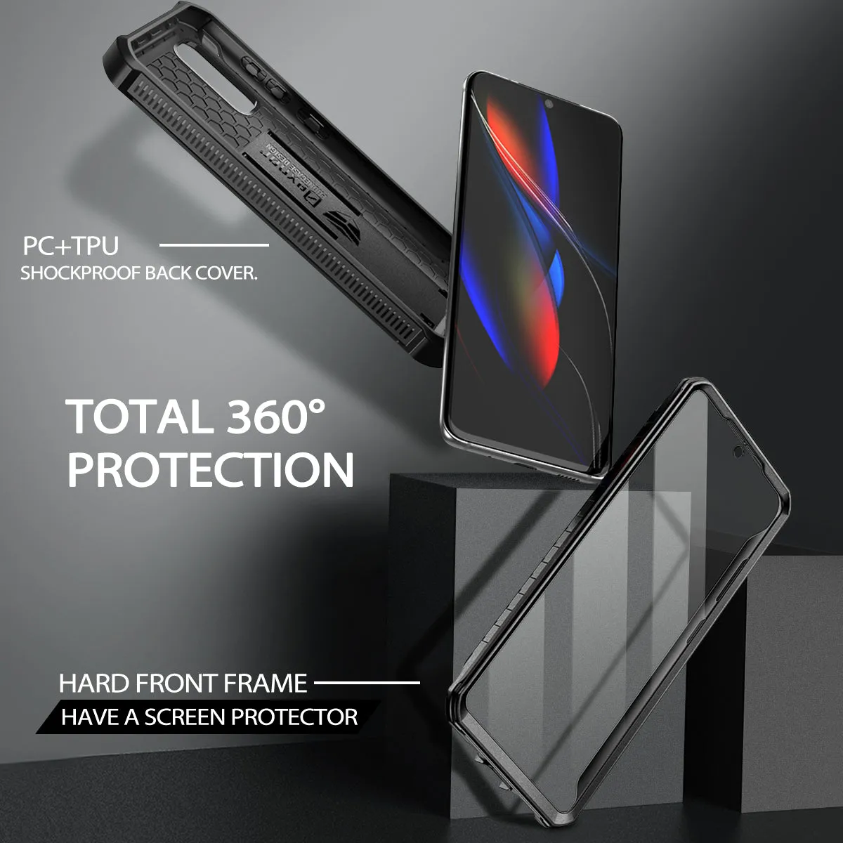 Dexnor Galaxy S20 custodia nera kickstand antiurto