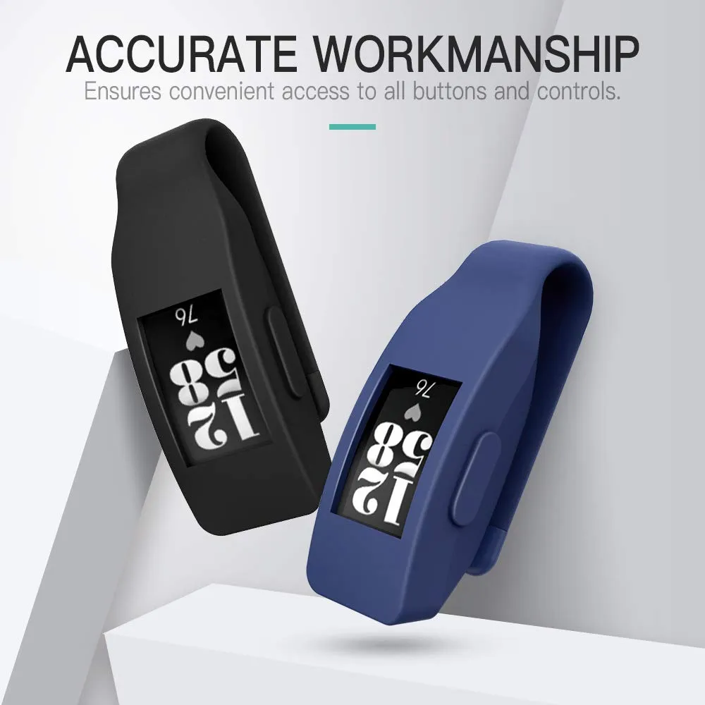 MoKo Fitbit Inspire HR Ace 2 clip silicone 2 pezzi nero blu