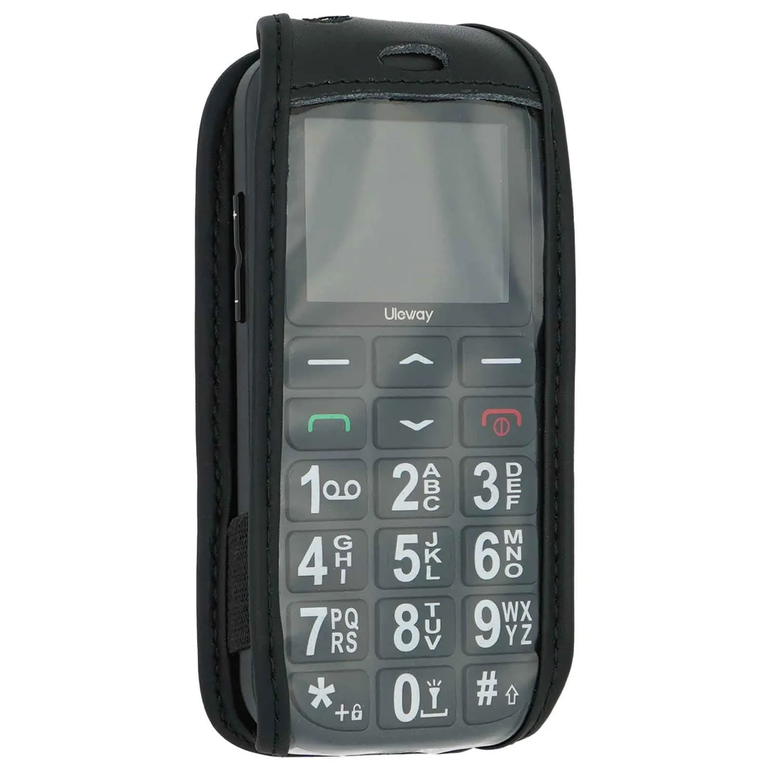 caseroxx Custodia cintura pelle Uleway G180 vera pelle nera