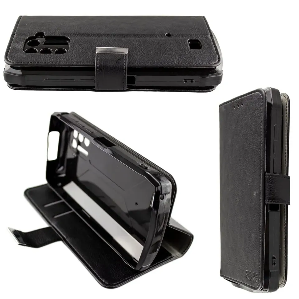 caseroxx Bookstyle Ulefone Power Armor 13 custodia nera carte