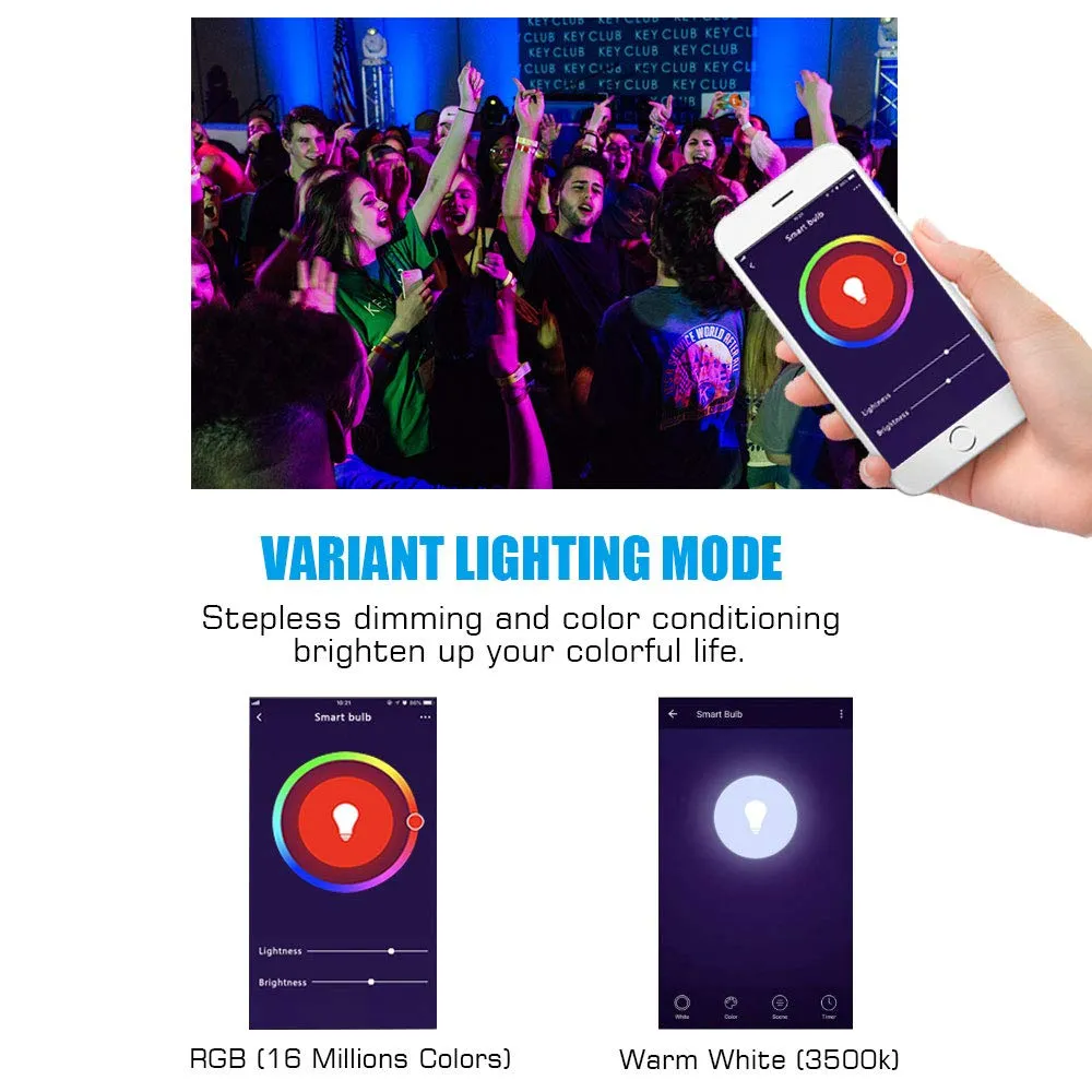 MoKo E14 lampadine LED smart RGB 2 pezzi 9W
