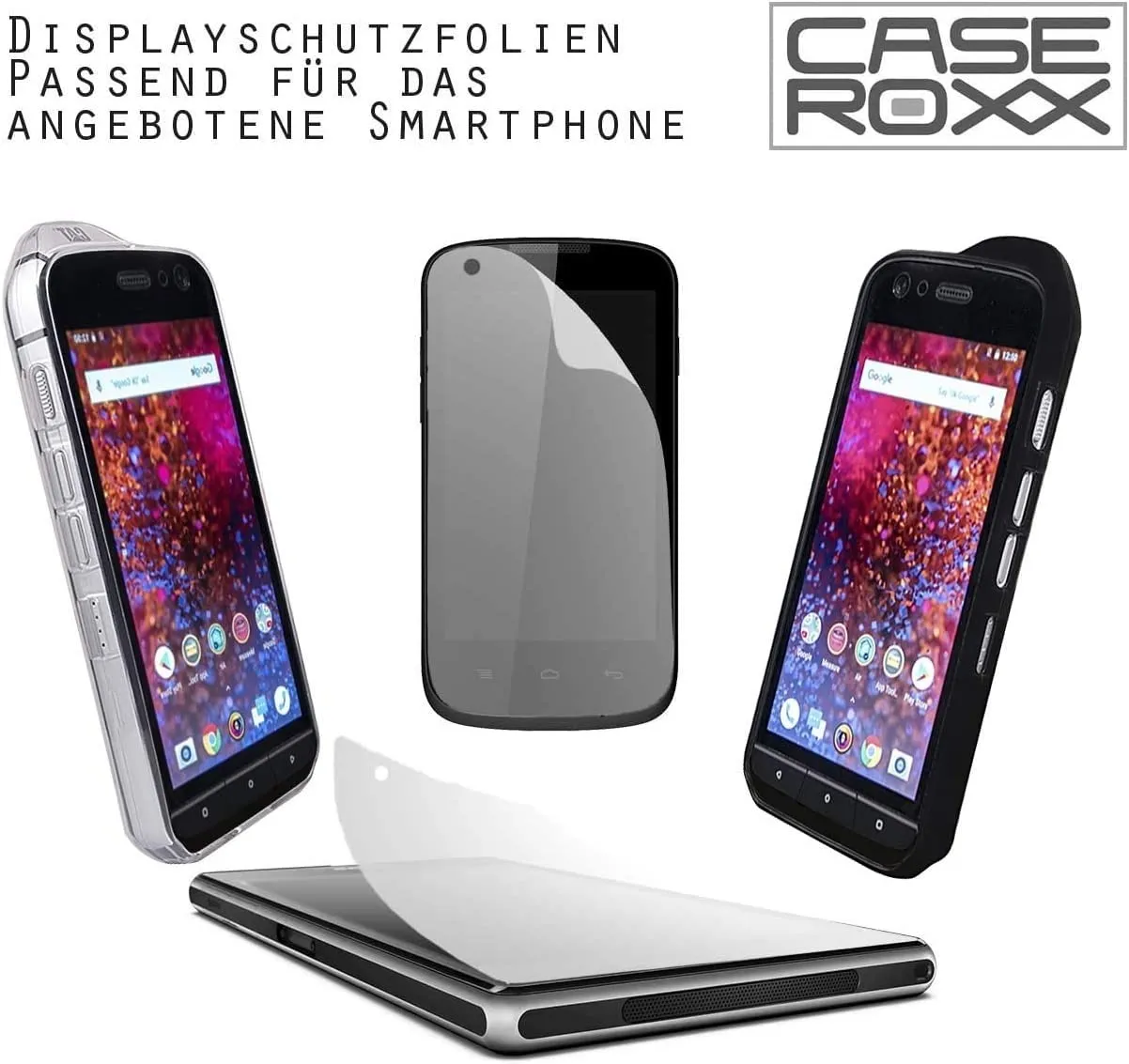 caseroxx Cat S75 cover TPU arancione antiurto