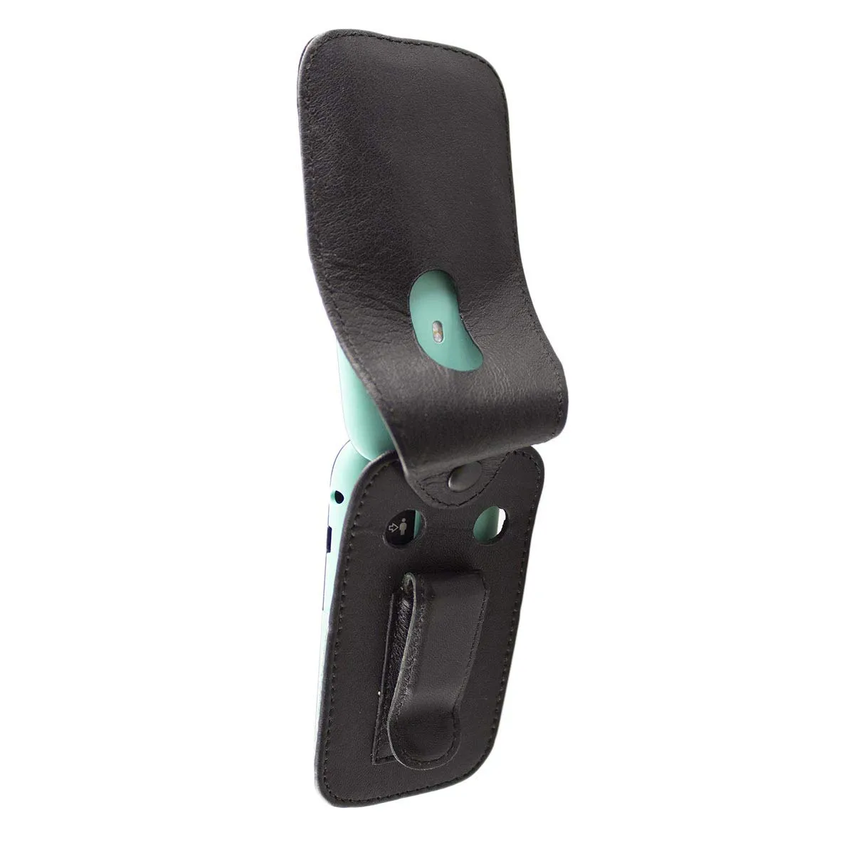 caseroxx Borsa Pelle Panasonic KX-TU400 nero con clip