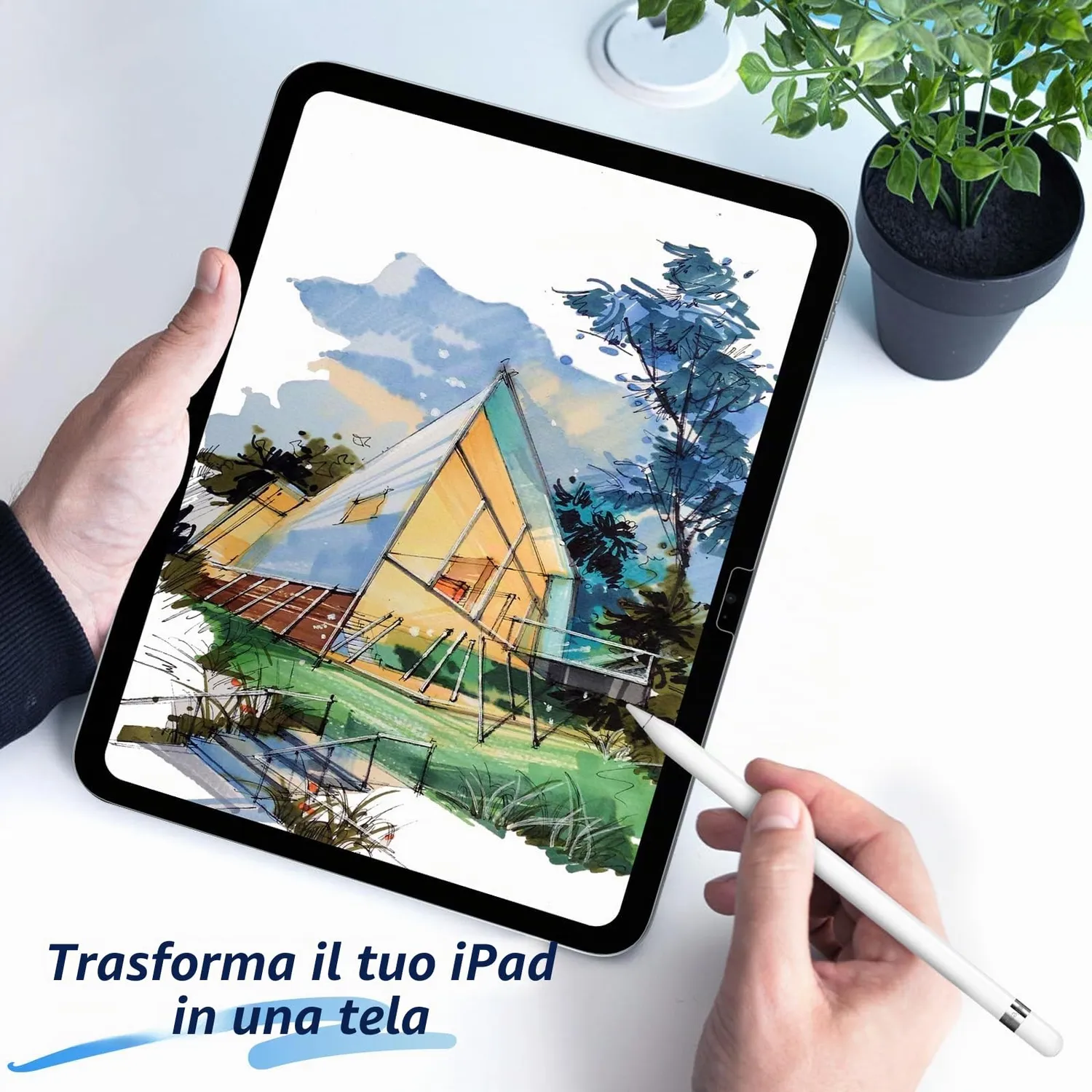 MoKo iPad A16 11/10 Pellicola Paperfeel 2 Pezzi Effetto Carta