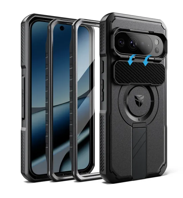 Dexnor Pixel 10 Pro XL cover nera antishock MagSafe