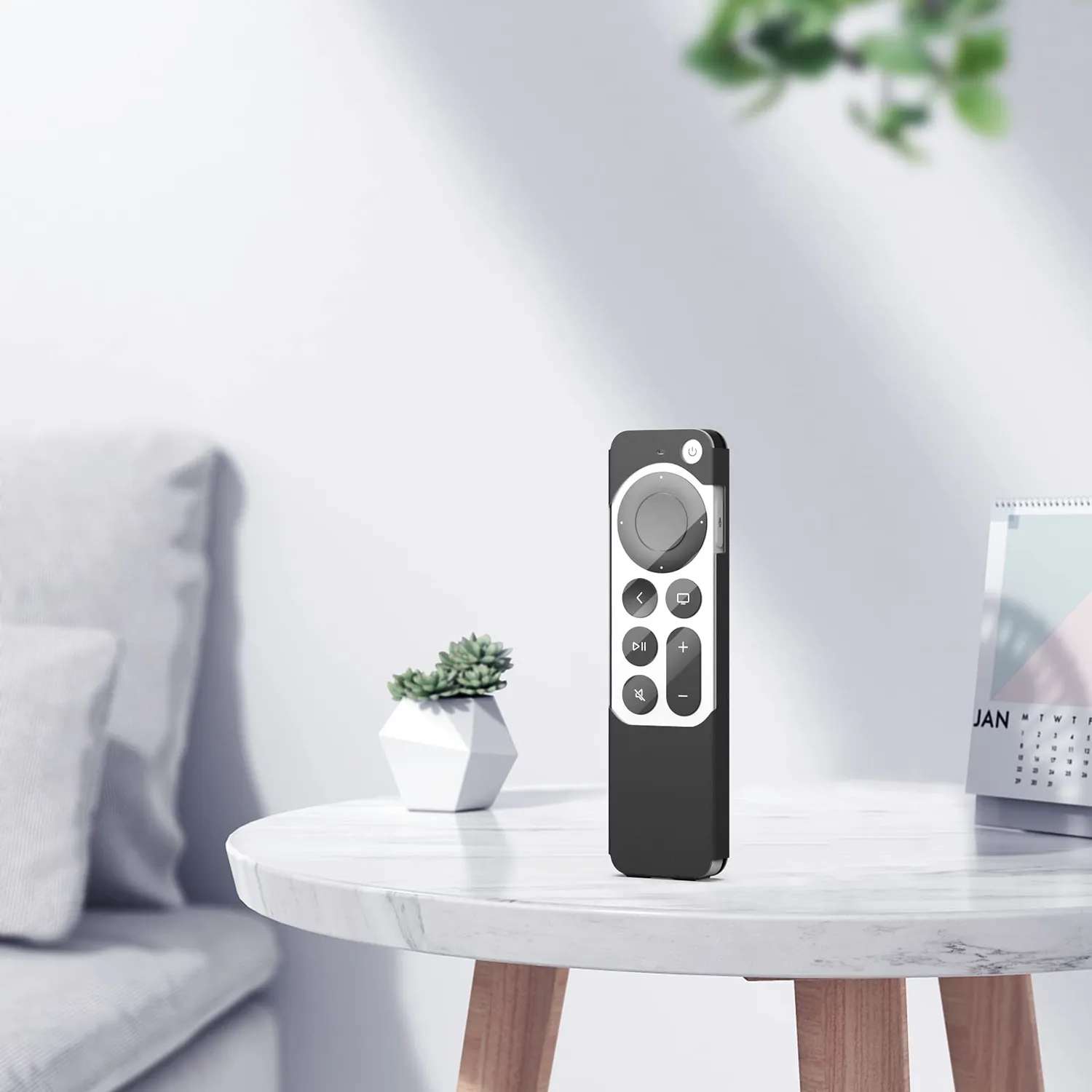 MoKo Apple TV 4K 2021 custodia telecomando nera pelle