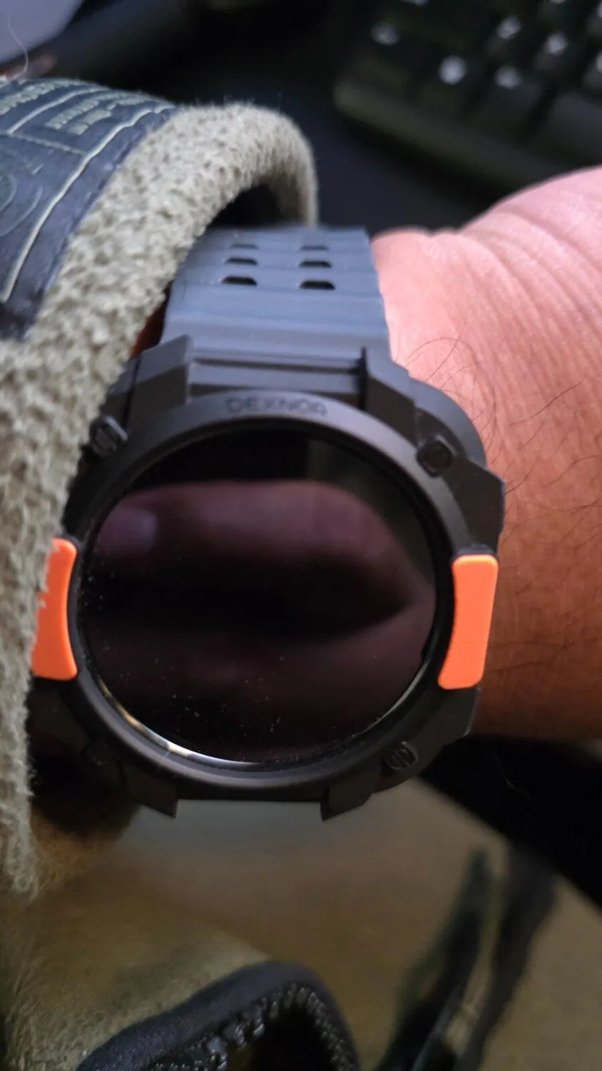 Dexnor Cover Galaxy Watch Ultra 47mm Nero Arancio