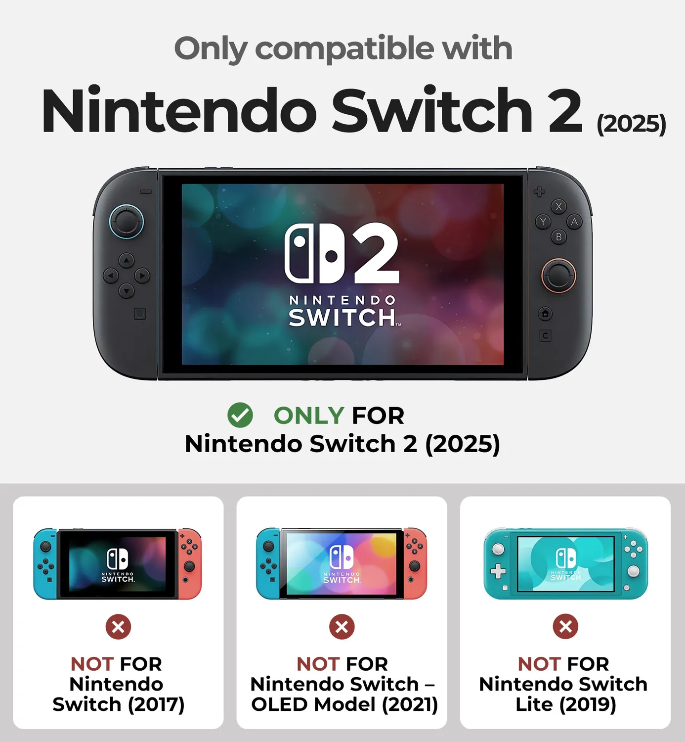 Dexnor cover Nintendo Switch 2 nera dockable