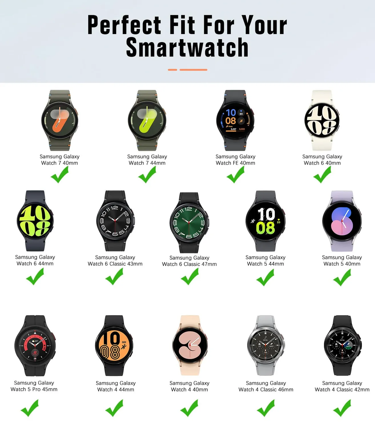 MoKo Cinturino Sportivo Silicone 20mm Galaxy Watch Nero