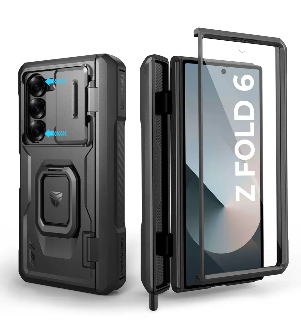 Dexnor Galaxy Z Fold 6 cover nera con cerniera