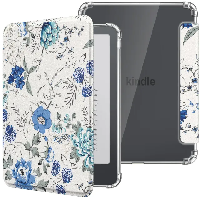MoKo Kindle Basic 6" 12ª Gen 2026 custodia bianco/blu