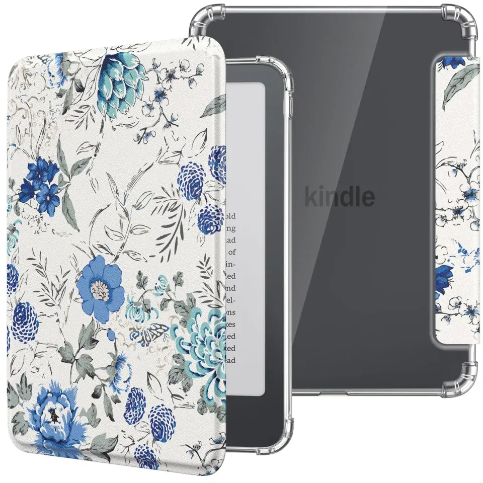 MoKo Kindle Basic 6" 12ª Gen 2026 custodia bianco/blu