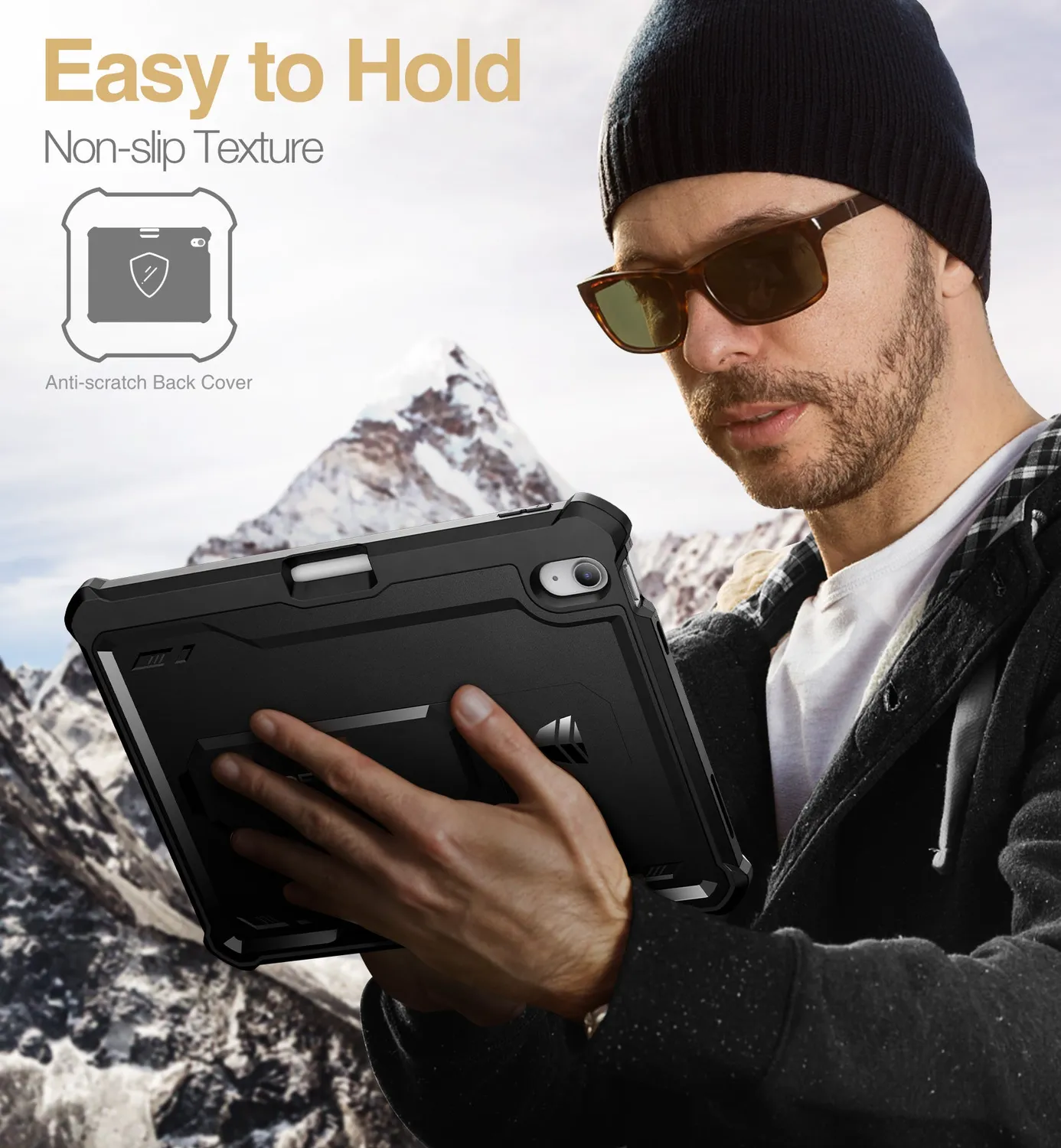 Dexnor iPad 2022 cover rugged con pellicola e stand