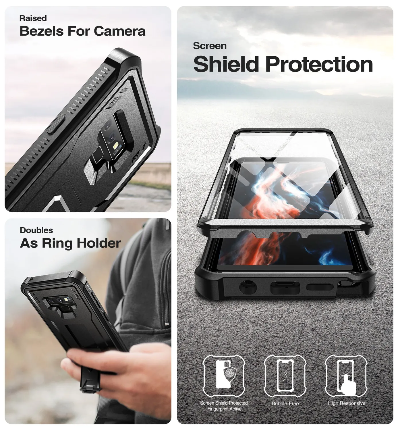 Dexnor Galaxy Note 9 cover corazzata con kickstand