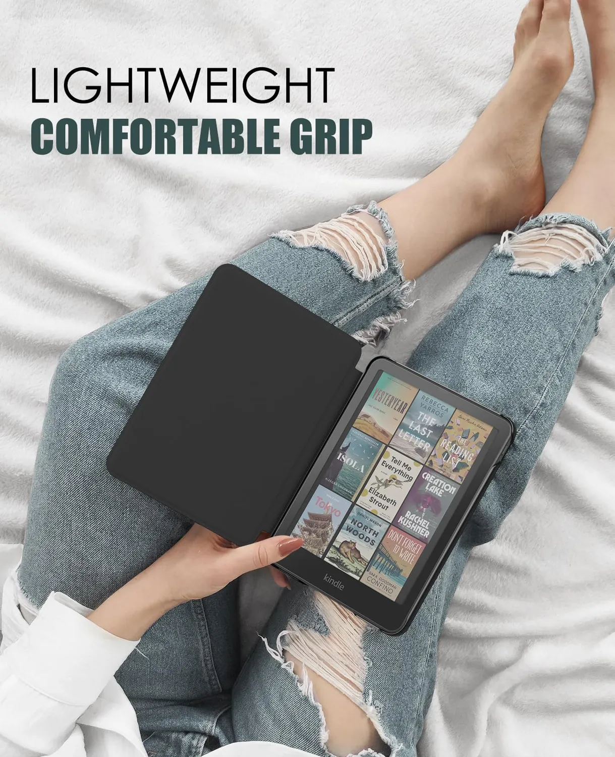 MoKo Kindle Paperwhite 7 13ª Gen cover denim nero