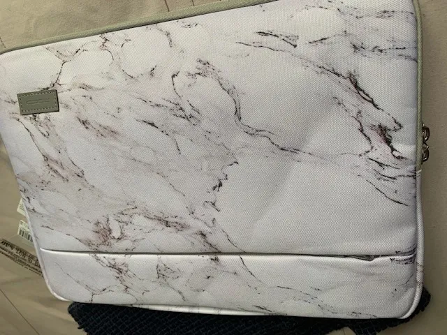 MoKo Borsa Laptop 13,3" Marmo con Maniglia e Tasca