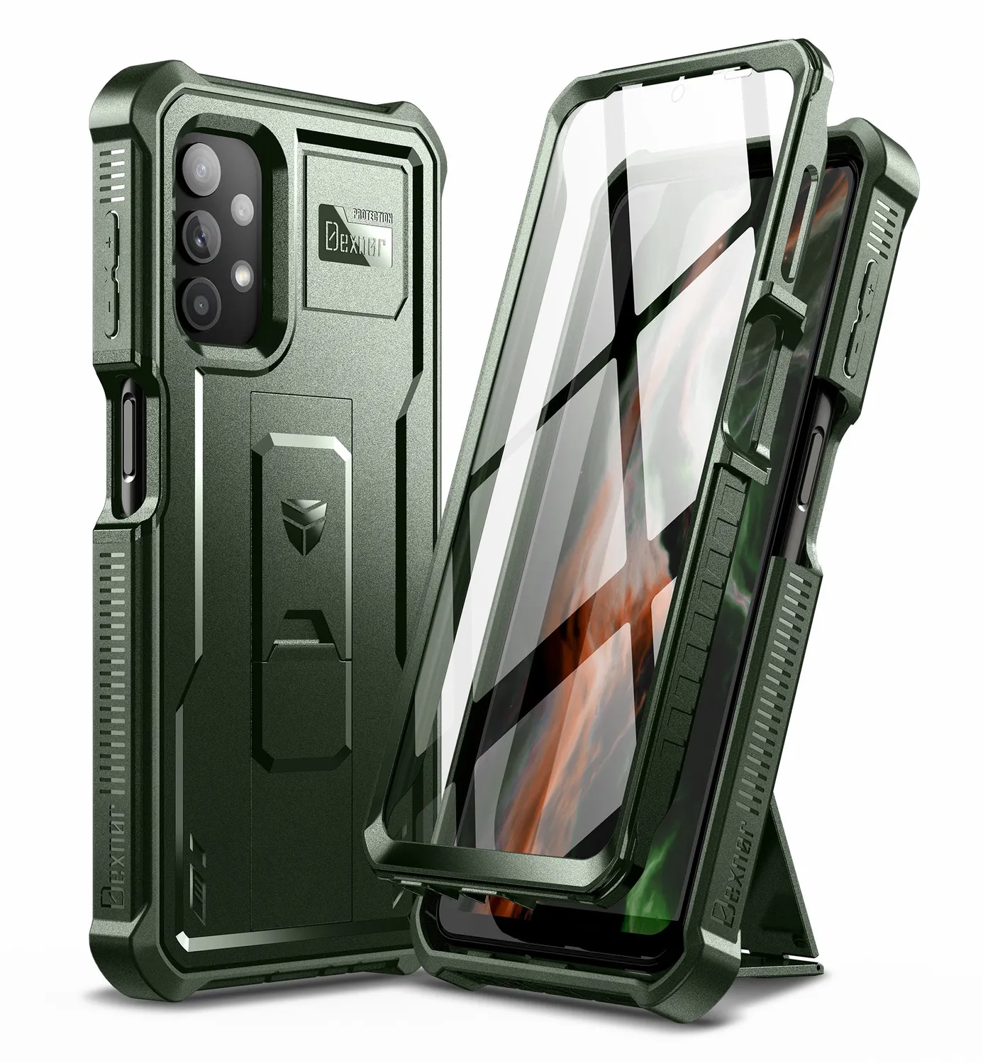 Dexnor Galaxy A32 5G cover nera antiurto con stand