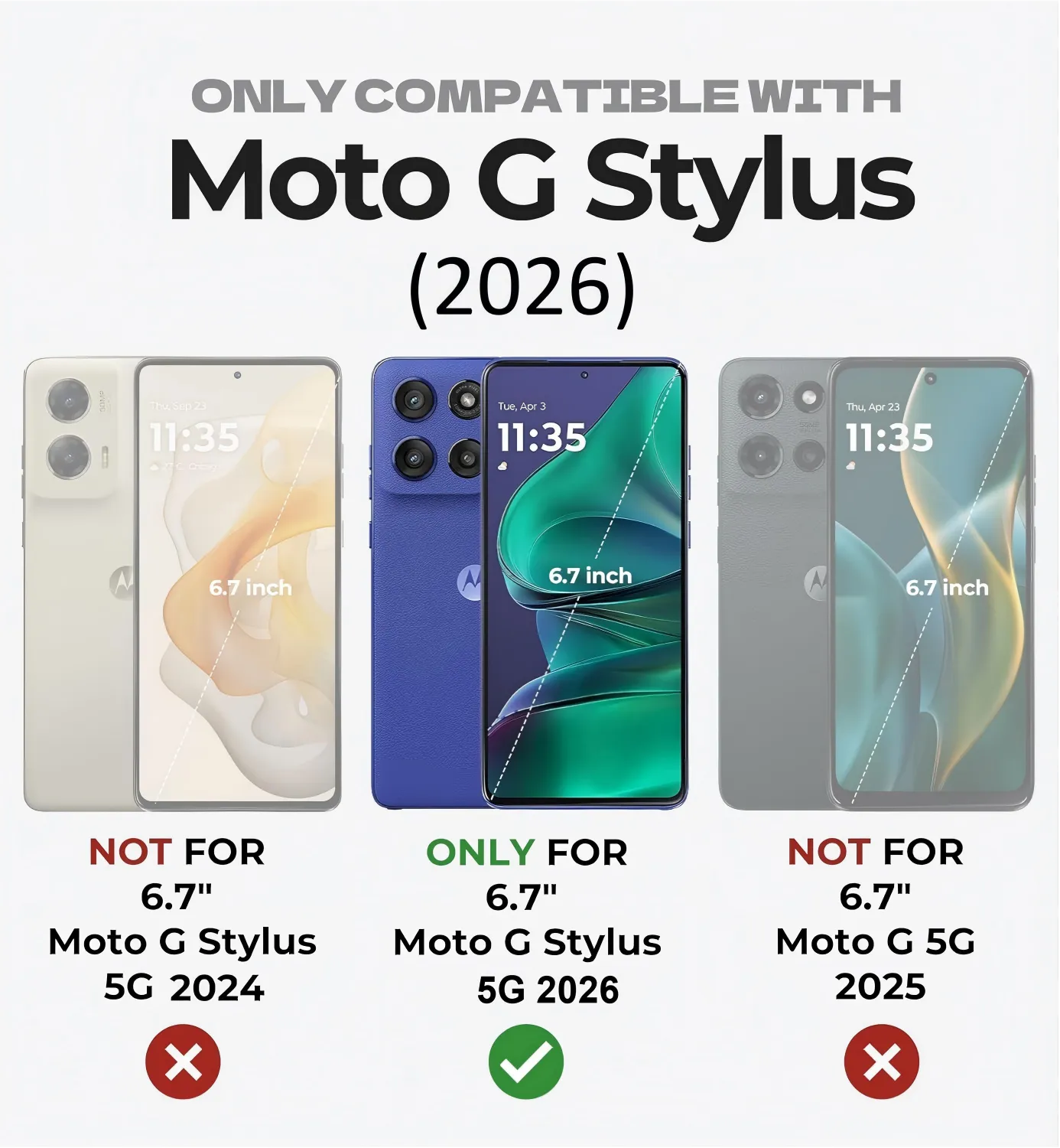 Dexnor Custodia Moto G Stylus 5G 2026 nera 6,7" slide