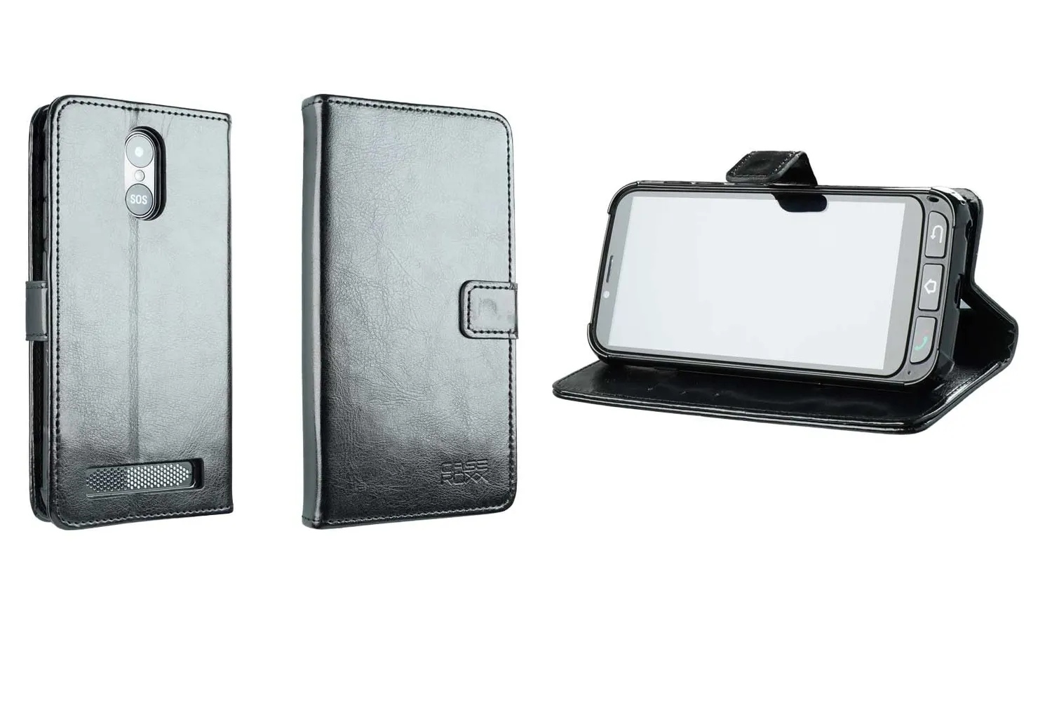 caseroxx SPC Zeus 4G cover libro azzurro chiaro carte