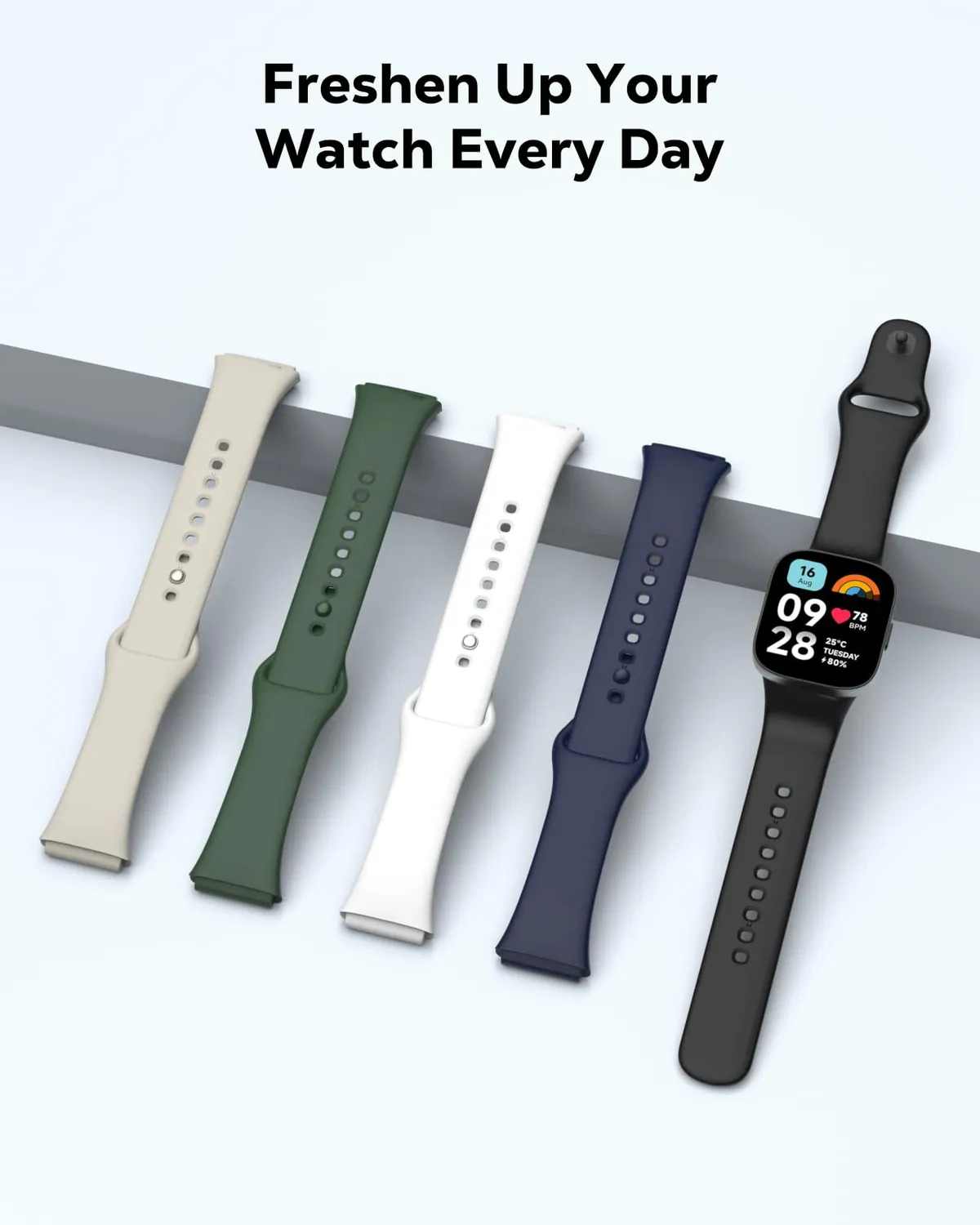 MoKo Redmi Watch 3 Active cinturino sport avorio