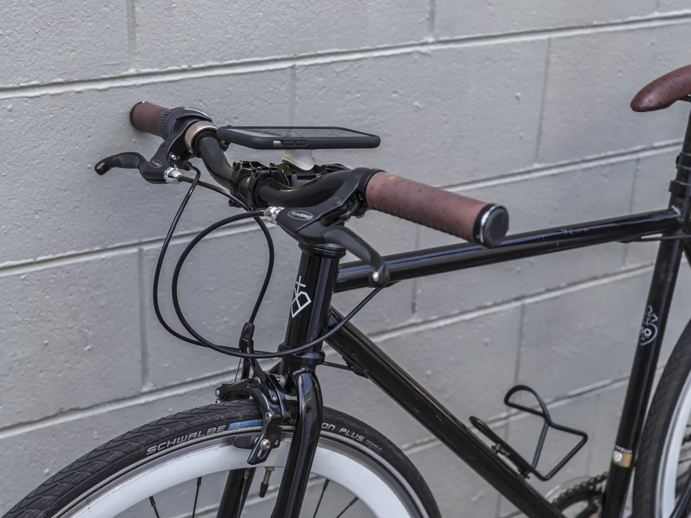 Quad Lock Collari Colorati Supporto Manubrio Nero Rosso