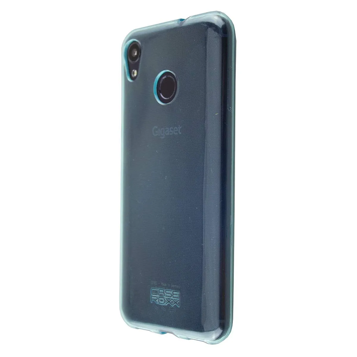caseroxx TPU custodia Gigaset GS185 azzurra antiurto