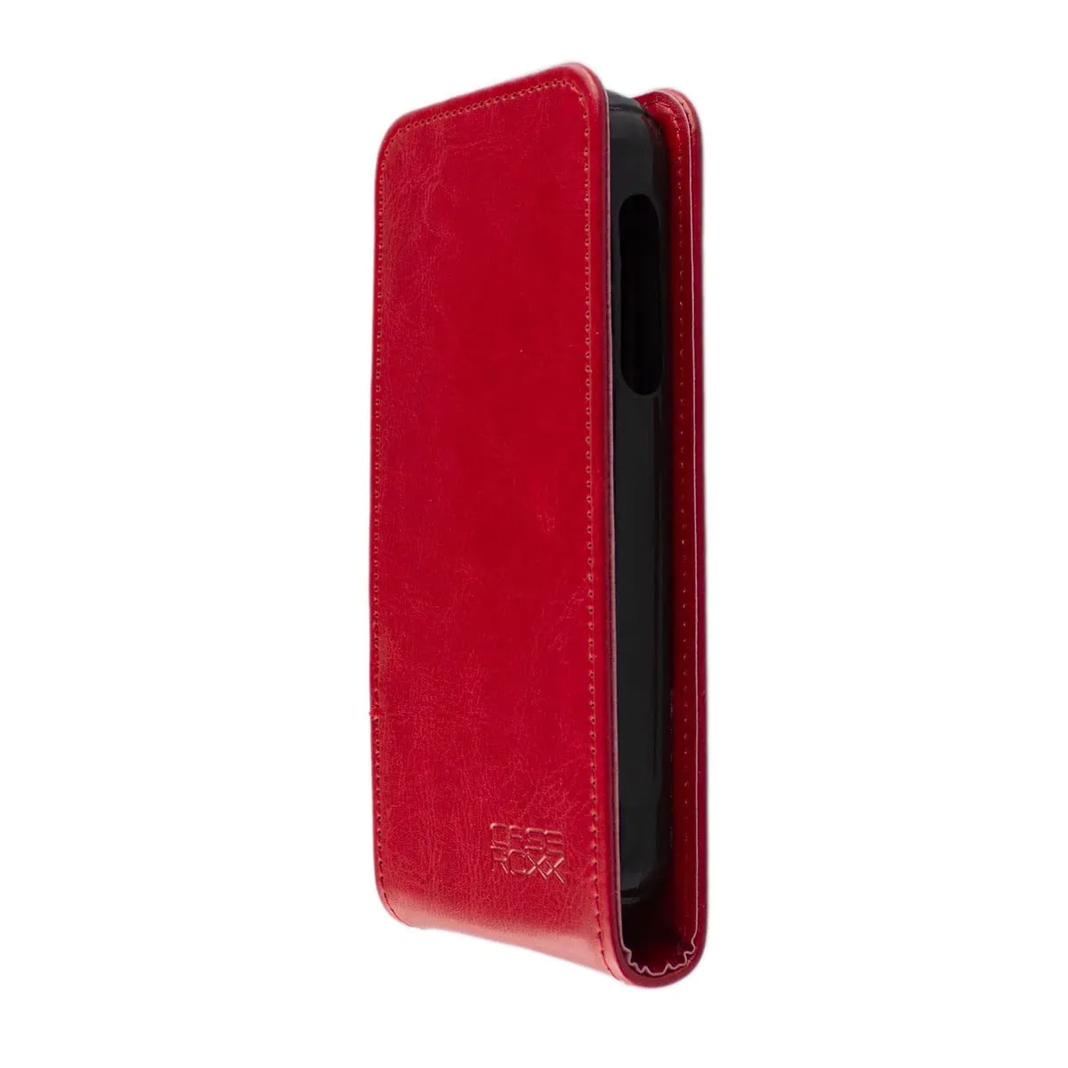 caseroxx Flip Cover Cat B40 custodia rossa magnetica