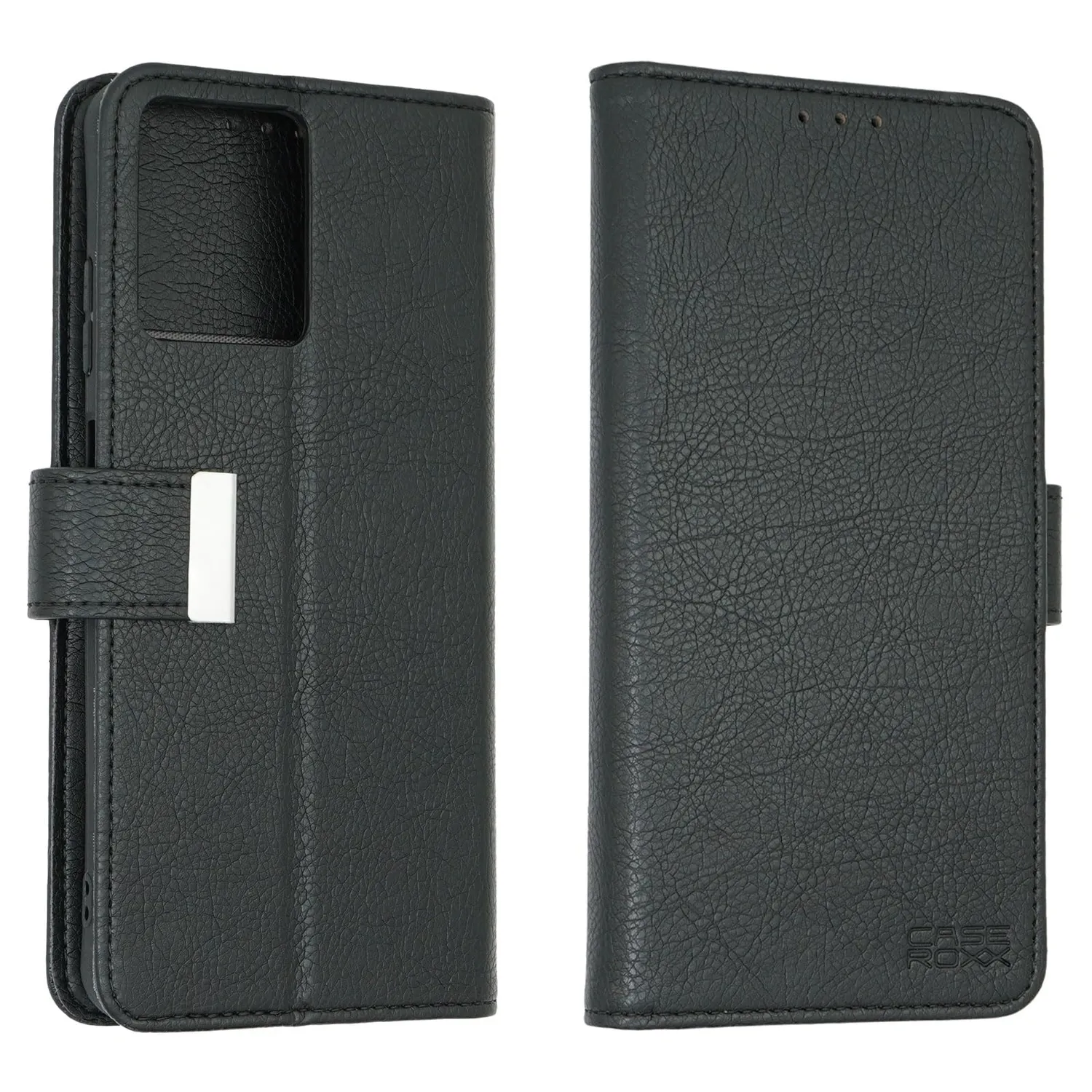 caseroxx Bookstyle custodia libro Fusion X1 nera portacarte