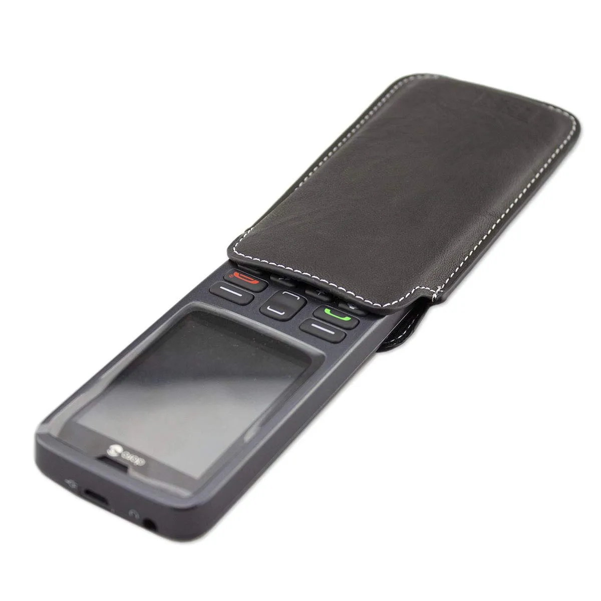 caseroxx Business-Line Doro 5516 custodia tasca nera clip