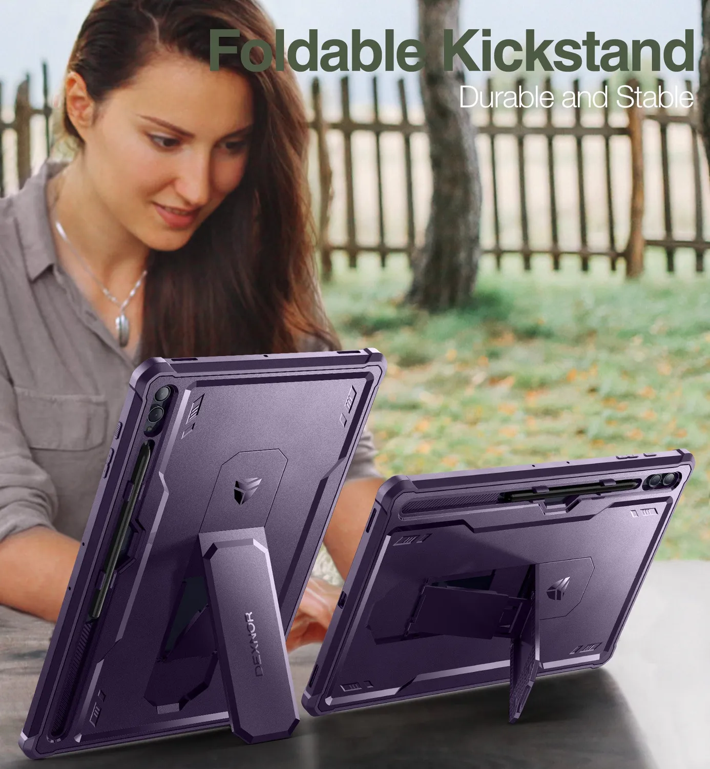 Dexnor Galaxy Tab S9 Ultra Cover Viola Antiurto