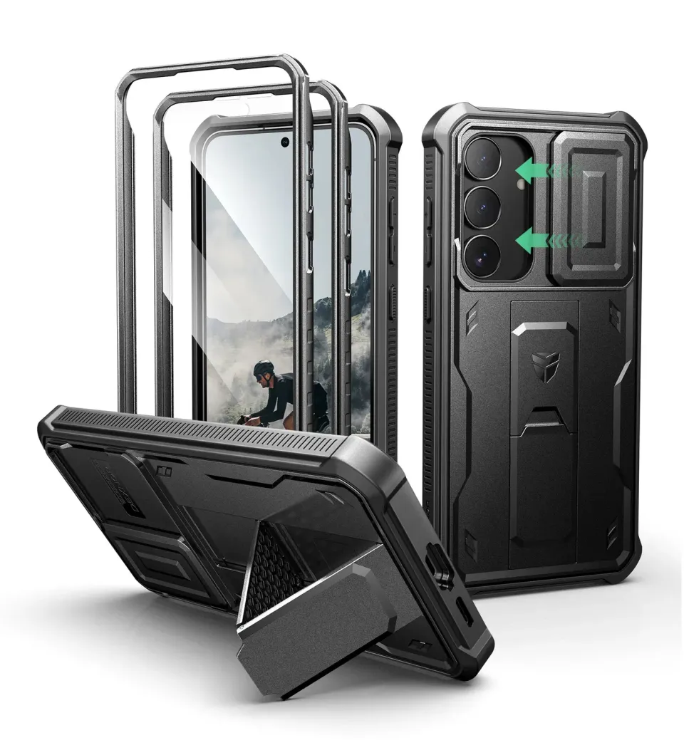 Dexnor Galaxy S25 FE cover rugged nera fotocamera