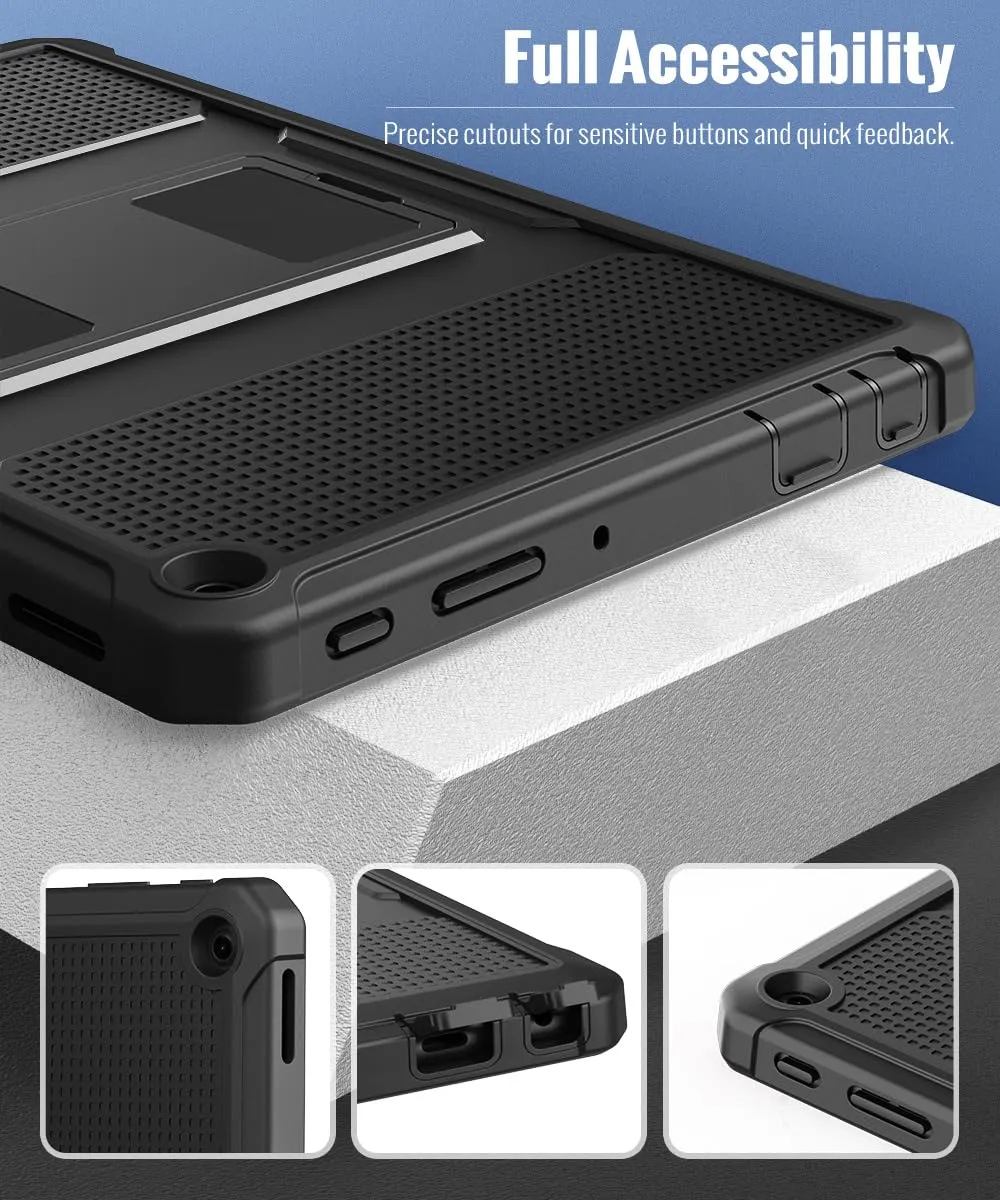 MoKo Fire HD 10 2023 custodia tablet robusta nera