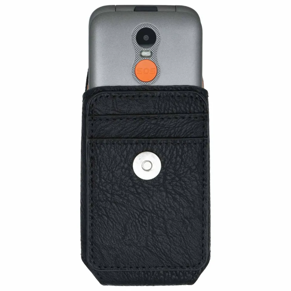 caseroxx Gigaset GL590 custodia cellulare nera da cintura