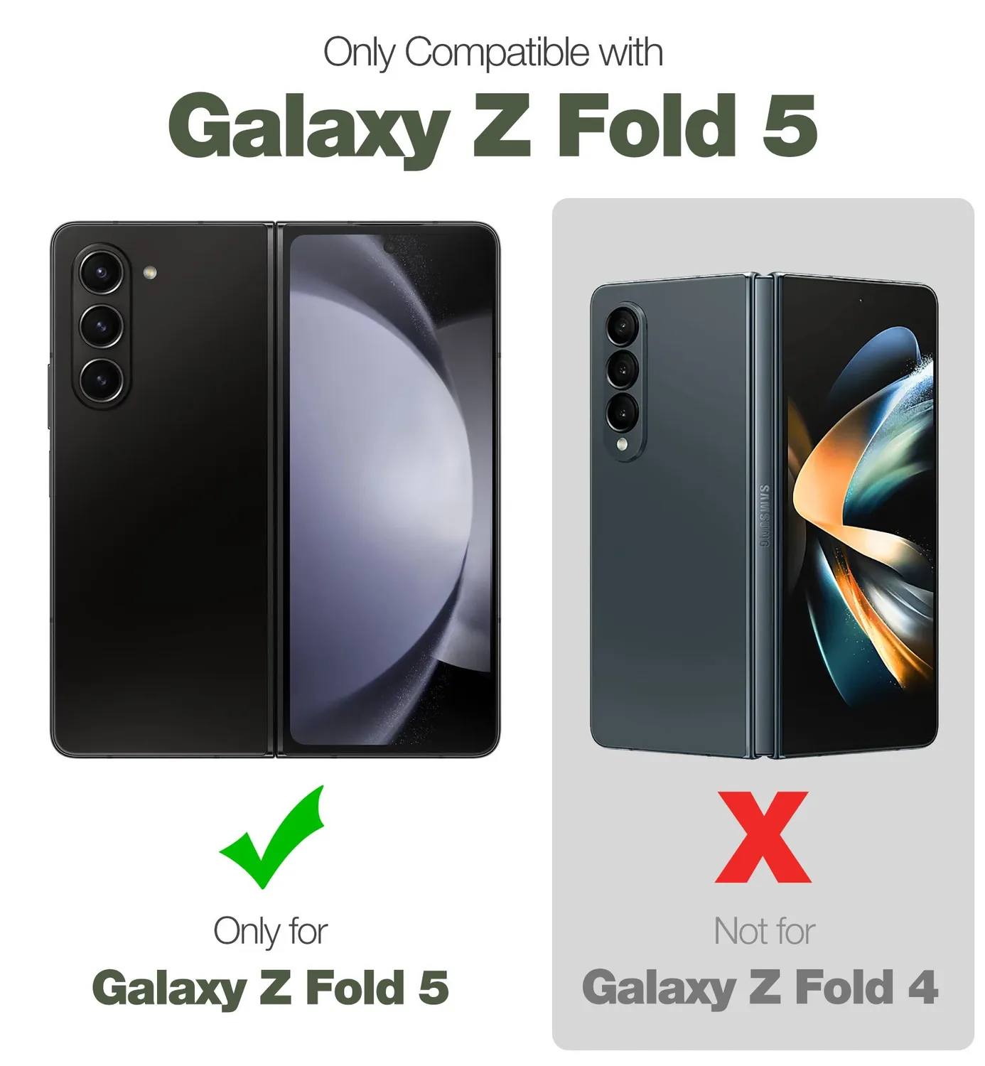 Dexnor Galaxy Z Fold 5 custodia nera rugged