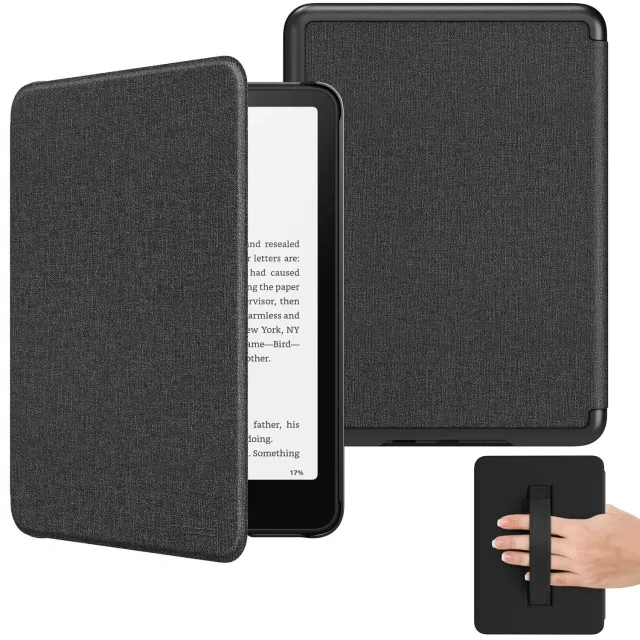 MoKo Paperwhite 12gen 7" cover Denim Nero magnetica