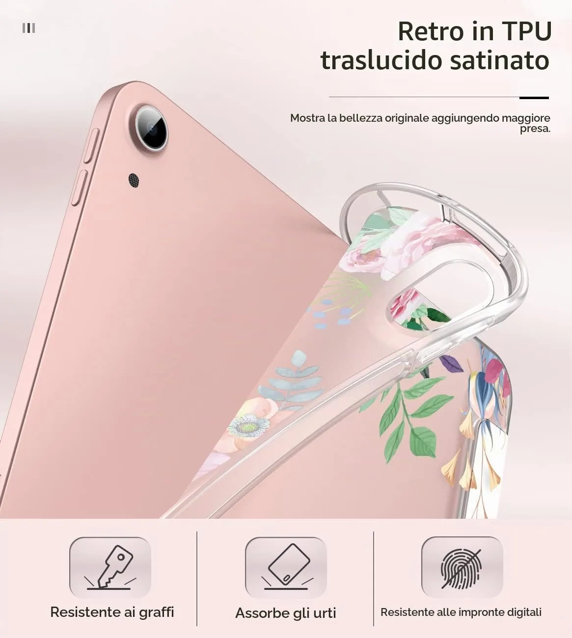 MoKo Cover iPad Air 11 M4 M3 Fiori Fragranti