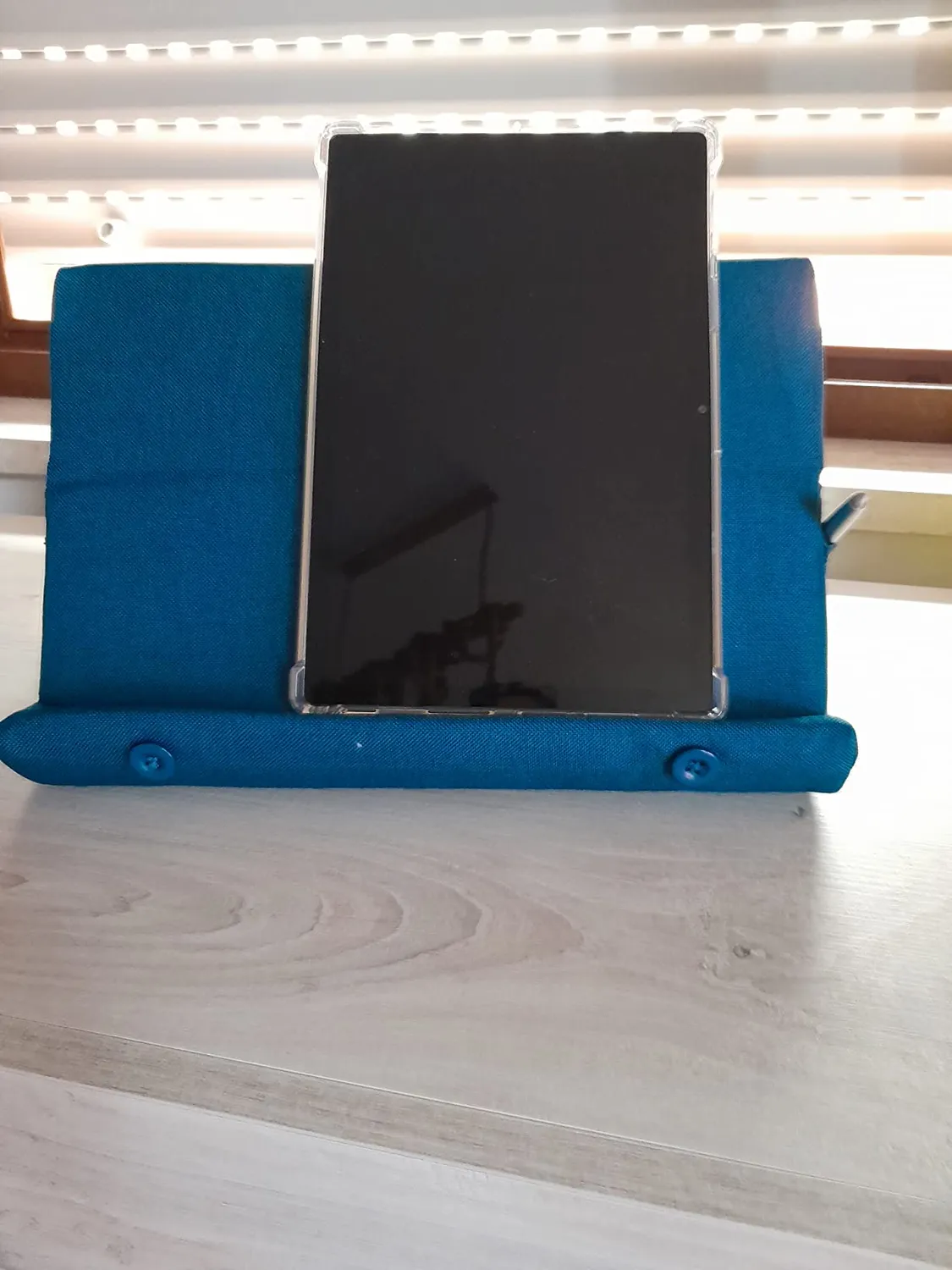 MoKo Supporto Tablet Cuscino 12.9" Blu Pavone